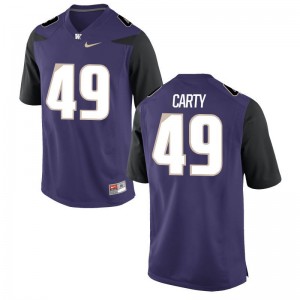 A.J. Carty Washington University Men Game Jersey - Purple