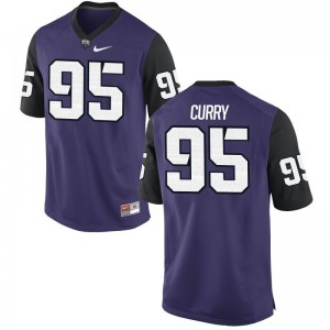 Aaron Curry Texas Christian University Youth Game Jersey - Purple Black