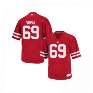 Aaron Vopal University of Wisconsin NCAA Men Replica Jerseys - Red