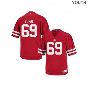 Aaron Vopal UW High School Youth(Kids) Authentic Jerseys - Red
