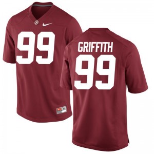 Adam Griffith Alabama Official Men Game Jersey - Red