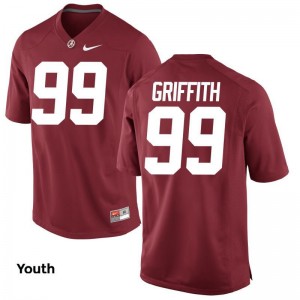 Adam Griffith Bama NCAA For Kids Limited Jerseys - Red