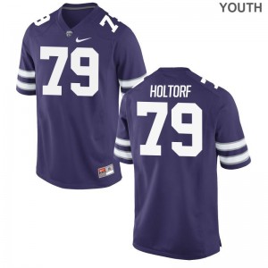 Adam Holtorf Kansas State NCAA Kids Limited Jerseys - Purple