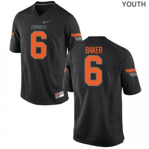 Adrian Baker Oklahoma State Football For Kids Limited Jersey - Black