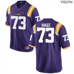 Adrian Magee Louisiana State Tigers University Youth Game Jerseys - Purple