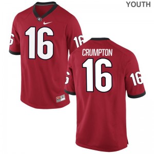Ahkil Crumpton Georgia Official Youth(Kids) Limited Jersey - Red