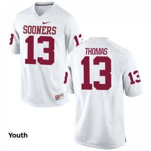 Ahmad Thomas Oklahoma Sooners Player Youth Game Jerseys - White
