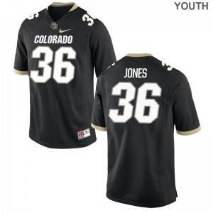 Akil Jones UC Colorado Alumni Youth(Kids) Game Jersey - Black