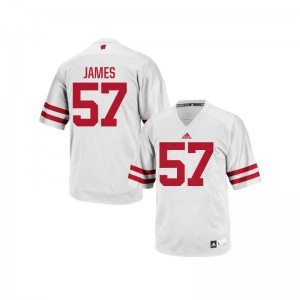 Alec James Wisconsin Badgers College Men Authentic Jersey - White