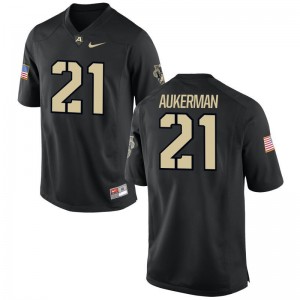 Alex Aukerman USMA University Men Game Jersey - Black