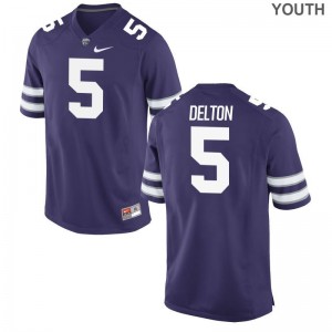 Alex Delton Kansas State Wildcats Official Youth Limited Jersey - Purple