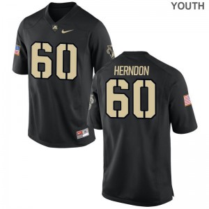 Alex Herndon United States Military Academy High School Kids Limited Jerseys - Black