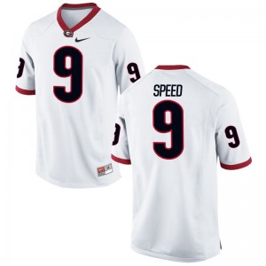 Ameer Speed Georgia Player Mens Game Jerseys - White