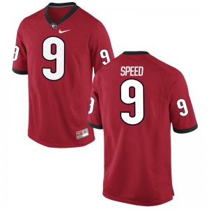 Ameer Speed UGA Official For Men Limited Jerseys - Red