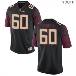Andrew Boselli Florida State Seminoles NCAA Youth Game Jersey - Black