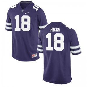 Andrew Hicks Kansas State University NCAA Mens Game Jerseys - Purple