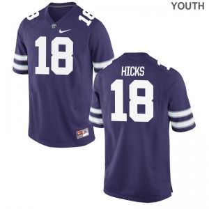 Andrew Hicks K-State NCAA Youth Game Jerseys - Purple