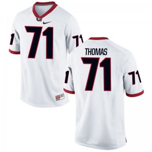 Andrew Thomas Georgia Bulldogs Official Mens Limited Jersey - White
