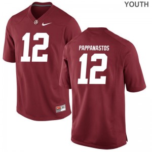 Andy Pappanastos University of Alabama High School Youth(Kids) Limited Jersey - Red