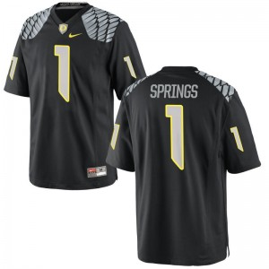 Arrion Springs Oregon University For Men Game Jerseys - Black