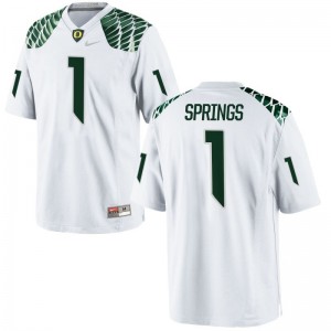 Arrion Springs University of Oregon Football For Men Game Jersey - White
