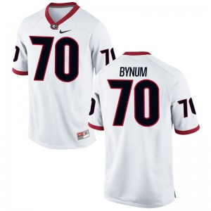 Aulden Bynum Georgia Bulldogs College For Men Game Jersey - White