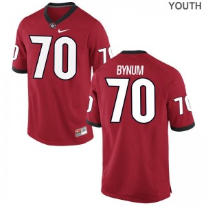 Aulden Bynum UGA College Youth(Kids) Game Jersey - Red