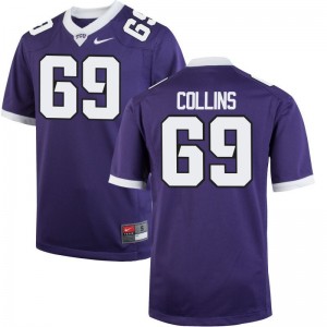 Aviante Collins Texas Christian Player Men Game Jerseys - Purple