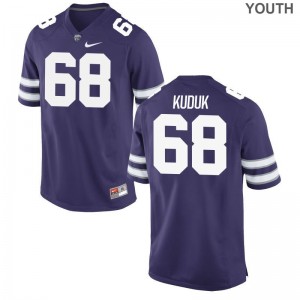 Bill Kuduk Kansas State Player For Kids Limited Jerseys - Purple