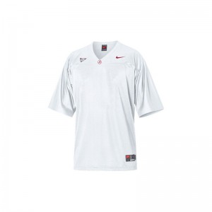 Blank Bama NCAA Mens Limited Jerseys - White