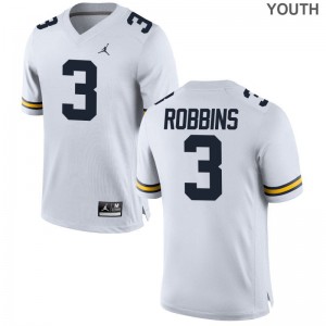 Brad Robbins Michigan Wolverines Player Youth(Kids) Game Jerseys - Jordan White