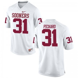 Braxton Pickard OU Official Mens Game Jersey - White