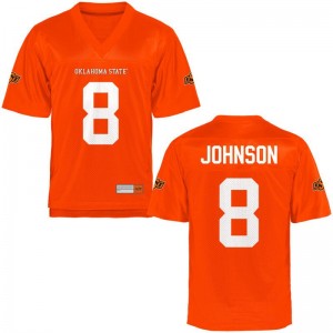Braydon Johnson OK State NCAA Mens Game Jersey - Orange