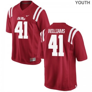 Brenden Williams Rebels NCAA Youth Game Jersey - Red
