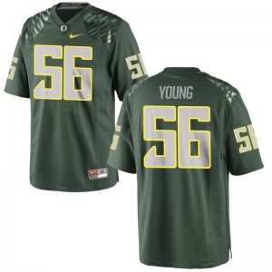 Bryson Young University of Oregon Football Men Game Jersey - Green