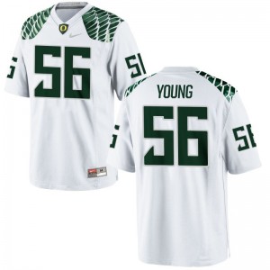 Bryson Young Oregon Ducks Player For Men Game Jersey - White