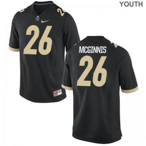 Carter McGinnis Purdue University College Youth Game Jersey - Black