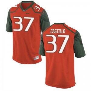 Cesar Castillo Miami Hurricanes Official For Men Limited Jerseys - Orange