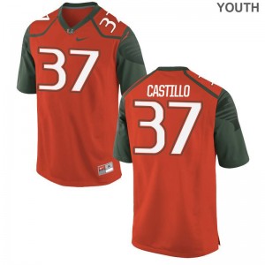 Cesar Castillo Hurricanes Football For Kids Game Jerseys - Orange