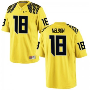 Charles Nelson Oregon Player Men Game Jersey - Gold