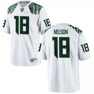 Charles Nelson UO Player Mens Game Jerseys - White