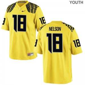 Charles Nelson University of Oregon High School Youth(Kids) Game Jerseys - Gold