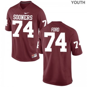 Cody Ford Sooners Football Kids Game Jersey - Crimson