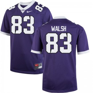 Daniel Walsh Horned Frogs Official For Men Game Jersey - Purple