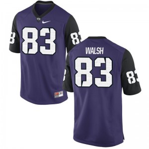 Daniel Walsh Texas Christian High School Mens Limited Jerseys - Purple Black