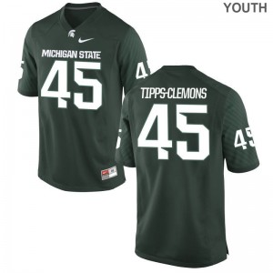 Darien Tipps-Clemons Spartans Football Kids Limited Jersey - Green