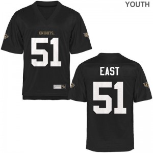 Darious East Knights Football Youth Game Jersey - Black