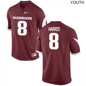 De'Jon Harris Arkansas Razorbacks Official Youth(Kids) Limited Jerseys - Cardinal