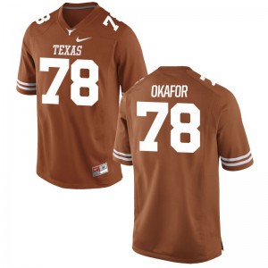 Denzel Okafor University of Texas NCAA For Men Game Jersey - Orange