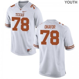 Denzel Okafor Texas Longhorns Official Youth Game Jersey - White